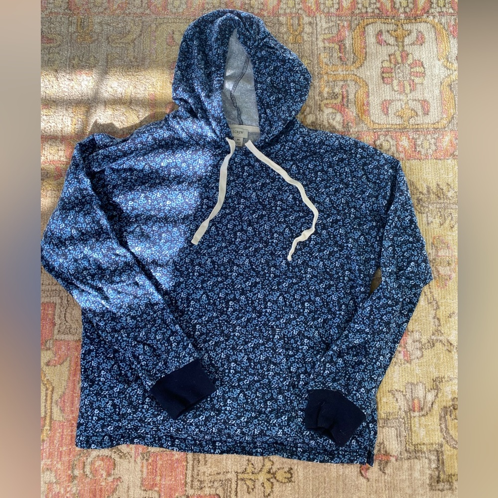J crew floral hoodie